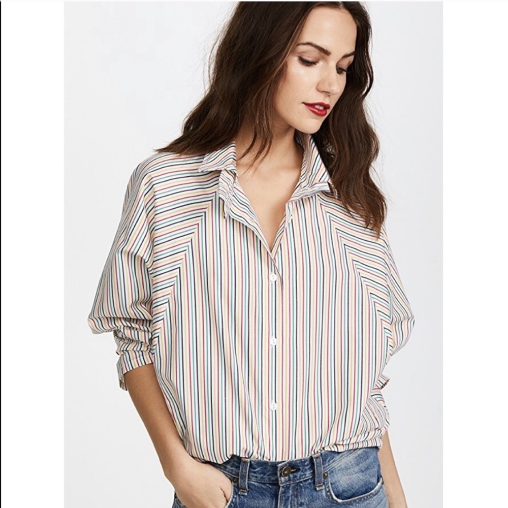 Petersyn Rainbow Striped Shirt